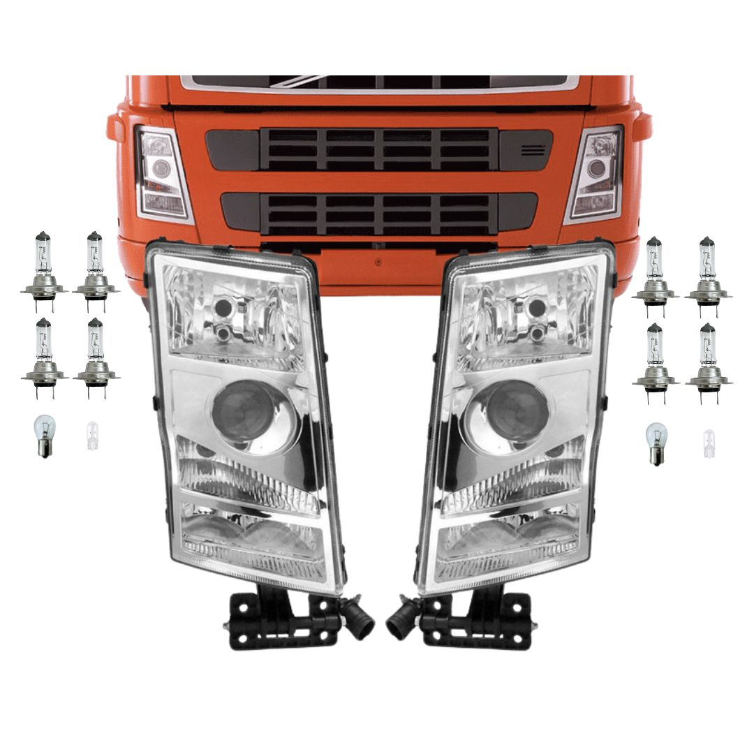 Par Farol Dianteiro Para Volvo FH FM FM12 FH12 Com Lâmpadas