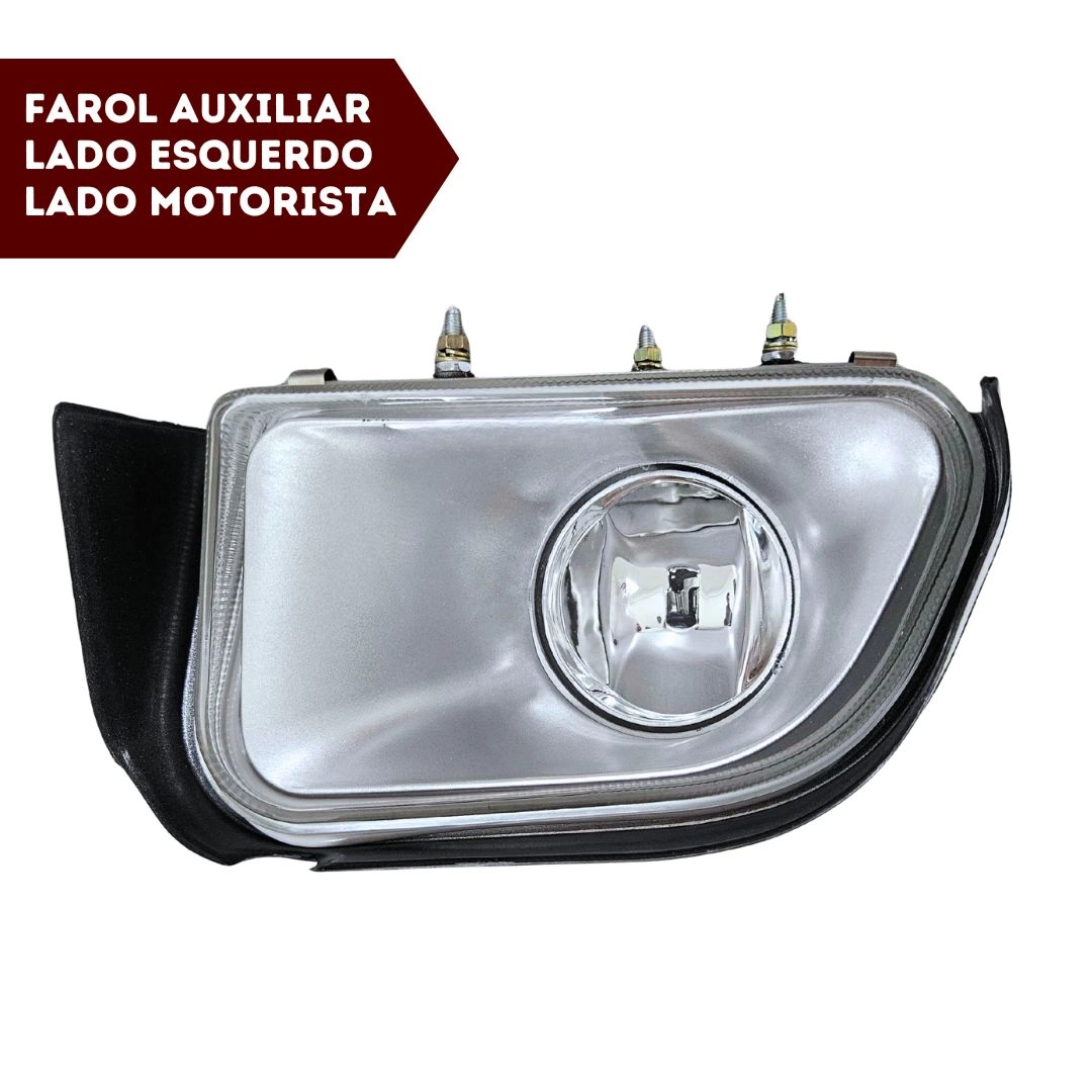 Farol Auxiliar Para S10 Blazer 2001 a 2007 Vidro Esquerdo