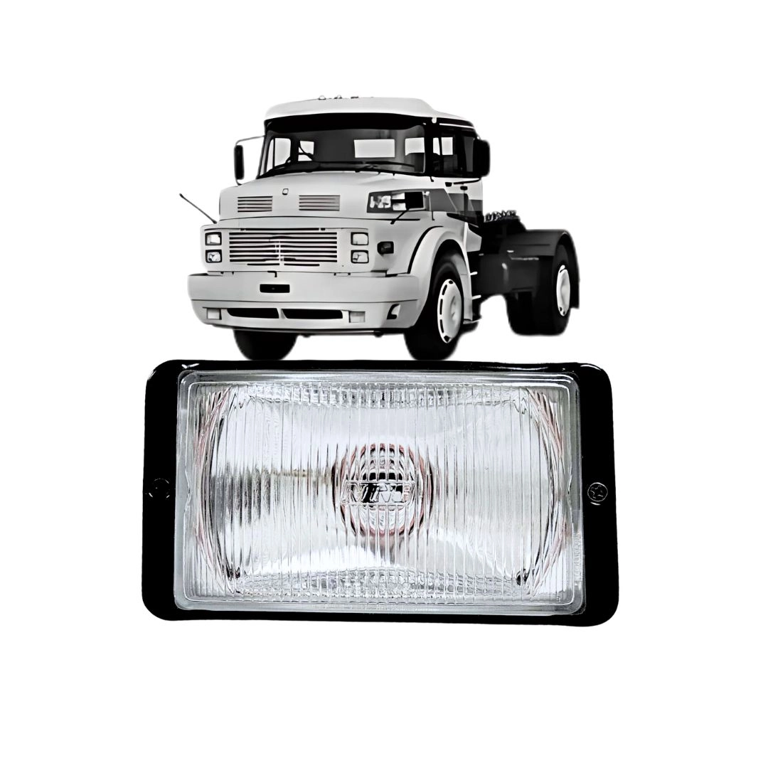 Farol Auxiliar Para MB 1934 1935 1938 Retangular Vidro