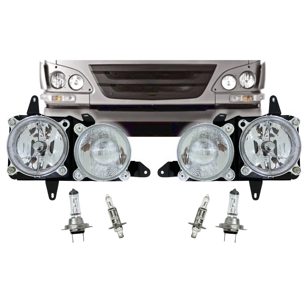 Kit Farol Duplo ParaMb Accelo 715C 915C  + Lâmpadas