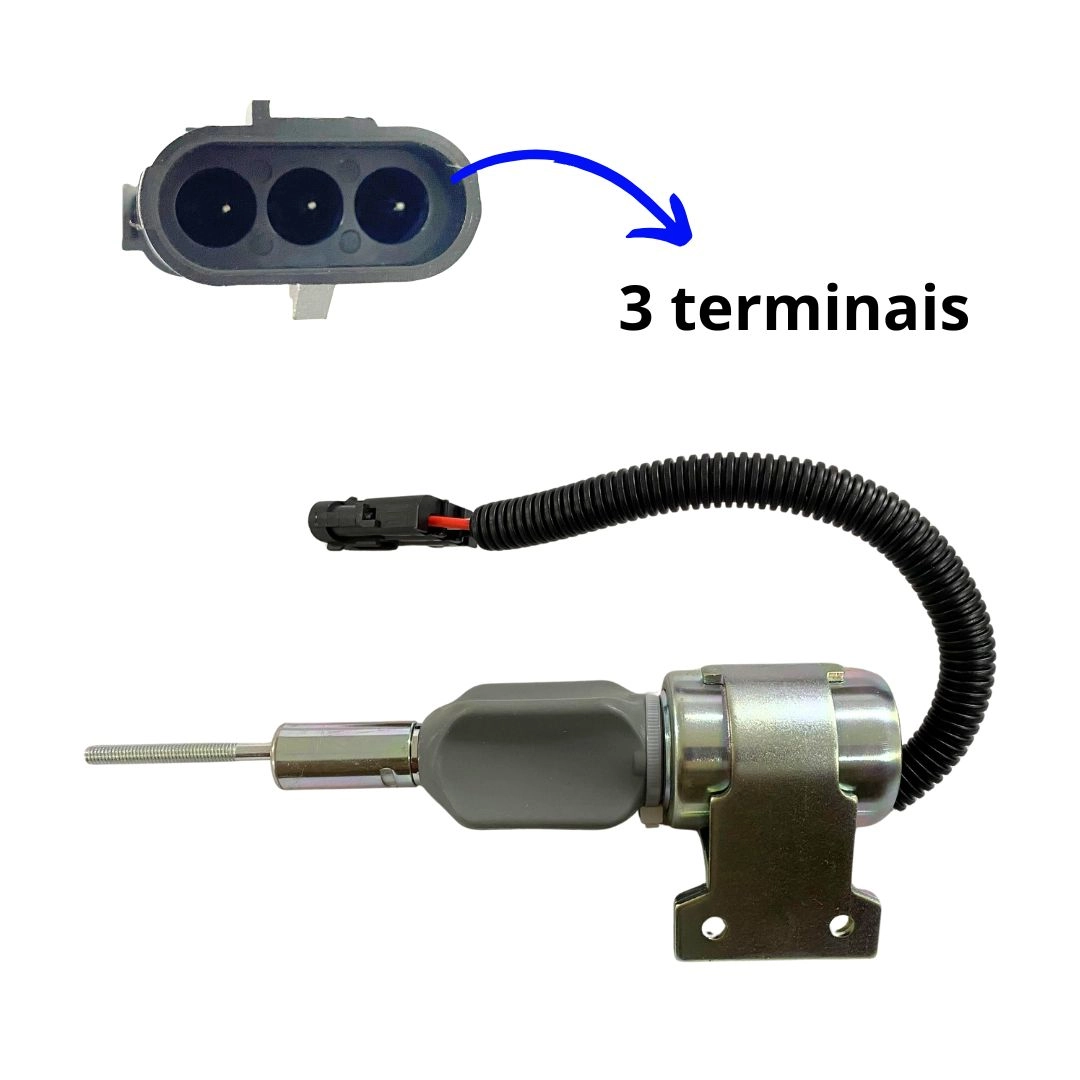 Solenoide Parada Para Bomba Injetora Motores Diesel 3932529