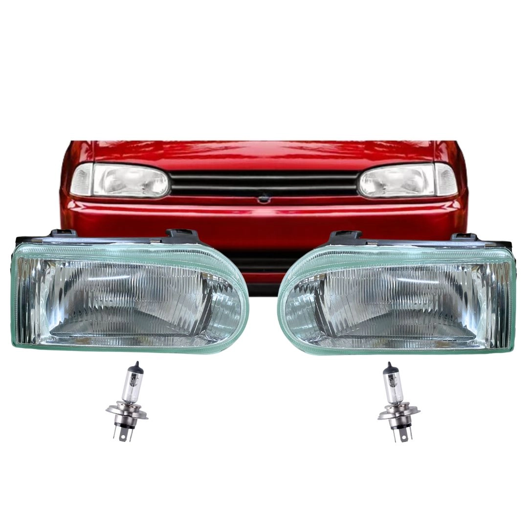 Kit Farol Para VW Gol Saveiro Parati G2 + Lâmpadas