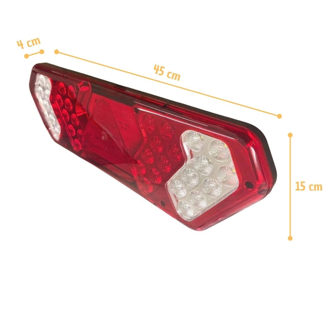 Par Lanterna Traseira Implemento Guerra Após 2012 24V Par Lanterna Traseira Implemento Guerra Após 2012 24V