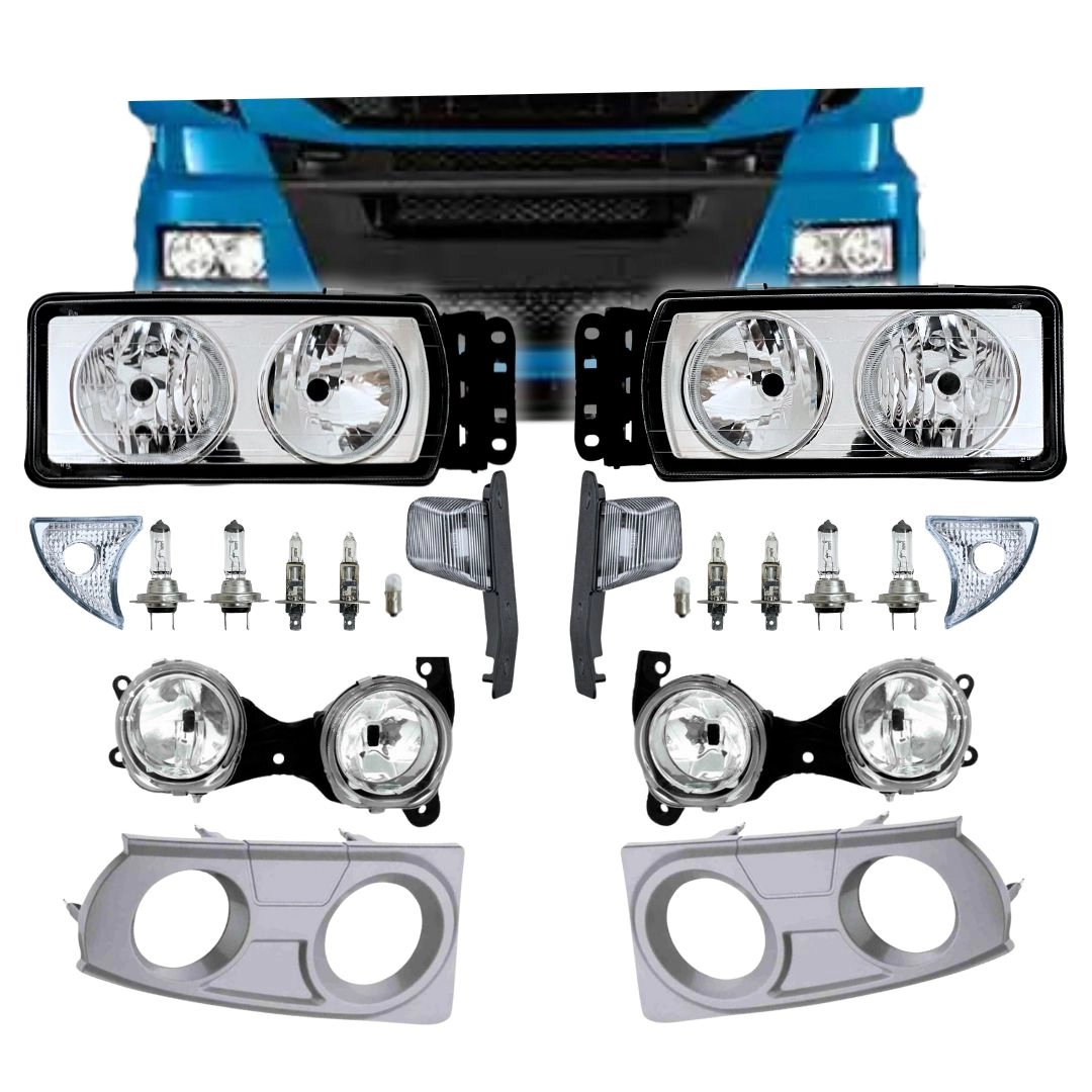 Kit Completo Dianteiro Farol Pisca Para Iveco Stralis