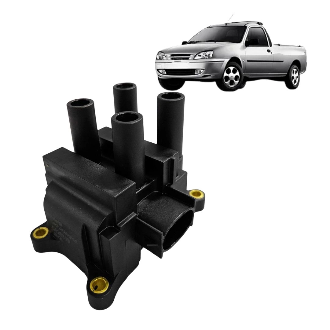 Bobina ignição Para Ford Courier 1.6 1999 a 2007 4 Pinos