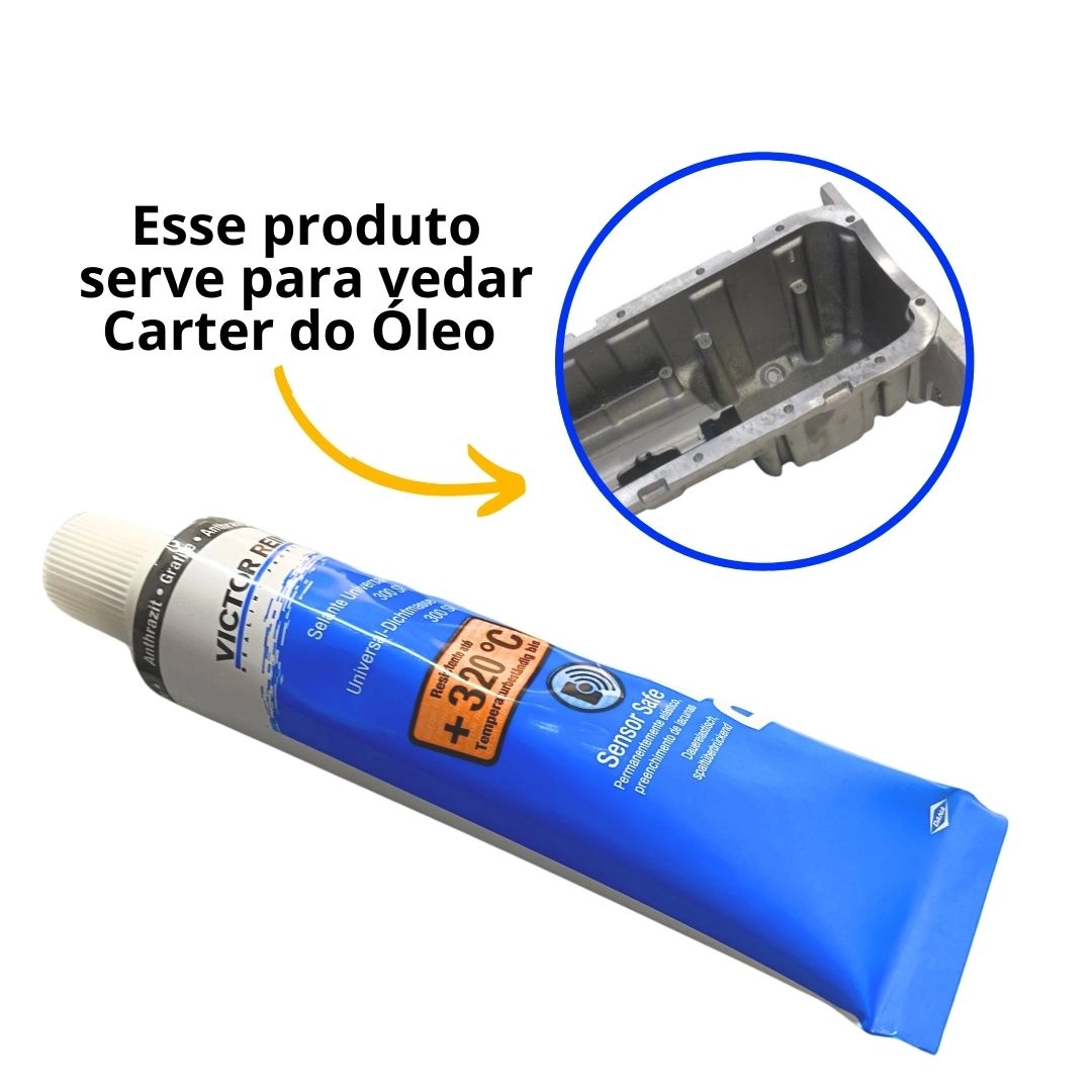 10 Cola Silicone Reinzosil Alta Temperatura Junta Admissão