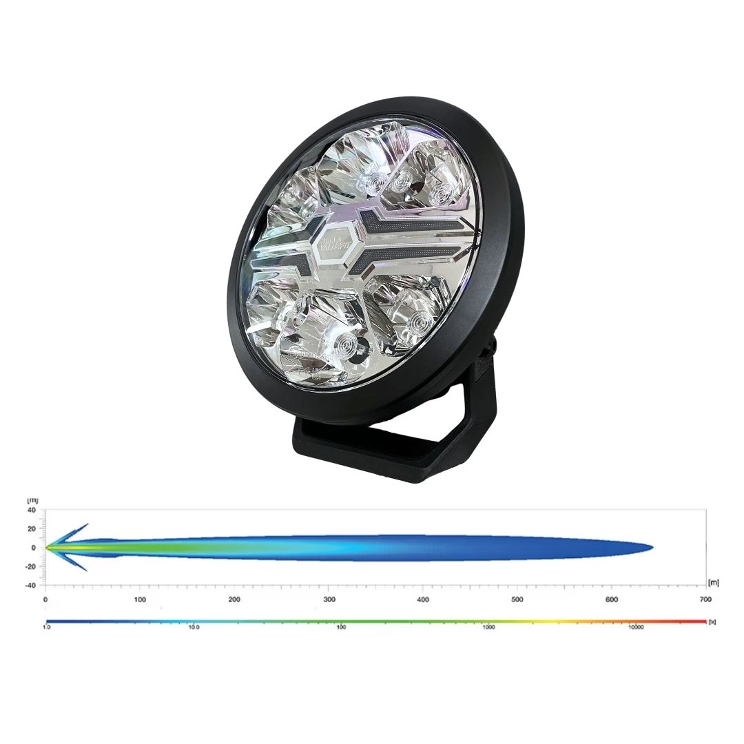 Par Farol 7 Pol 18cm Drl Branco/ Âmbar Valuefit Blade Hella