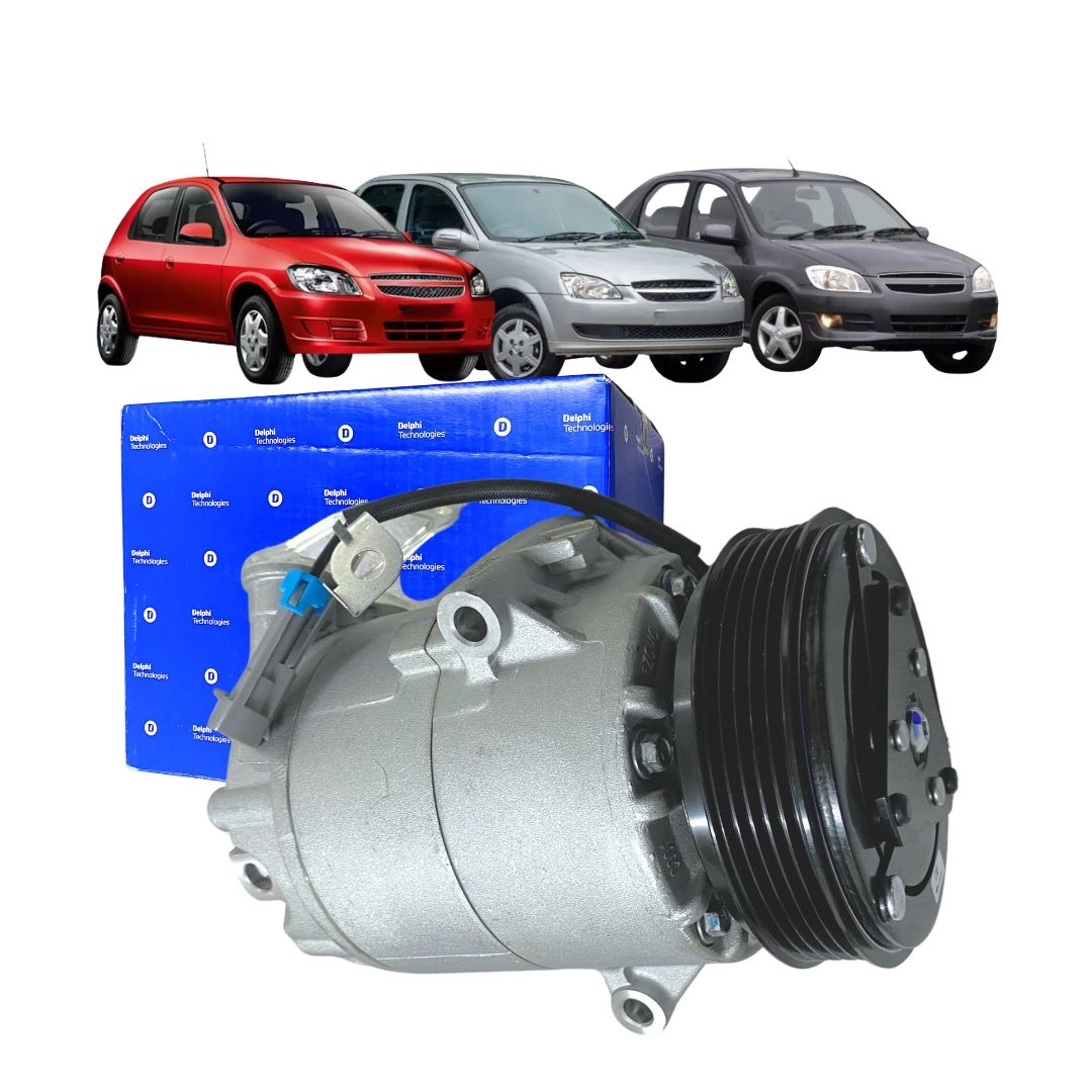 Compressor Ar Para Celta 1.0 2009 a 2016 Classic 1.0 2008 a 2014 Prisma 1.0 1.4 2009 a 2013 Delphi CS20068