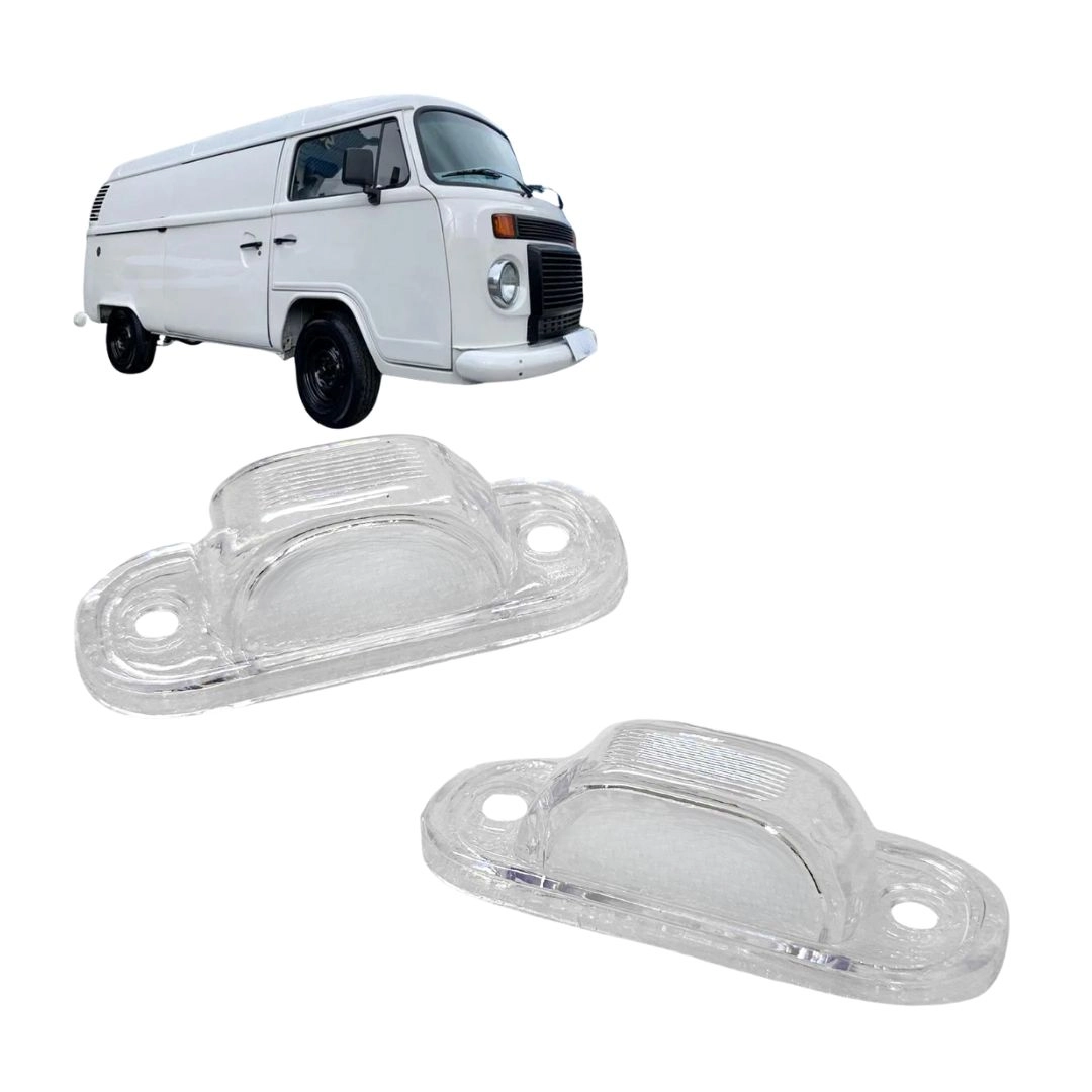 Par Lente Lanterna Luz Placa Para Volkswagen Kombi Após 1986