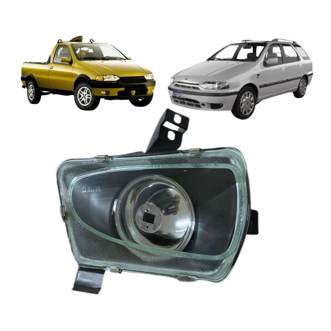 Farol Auxiliar Milha Para Palio Siena 1996 a 2000 Vidro LD
