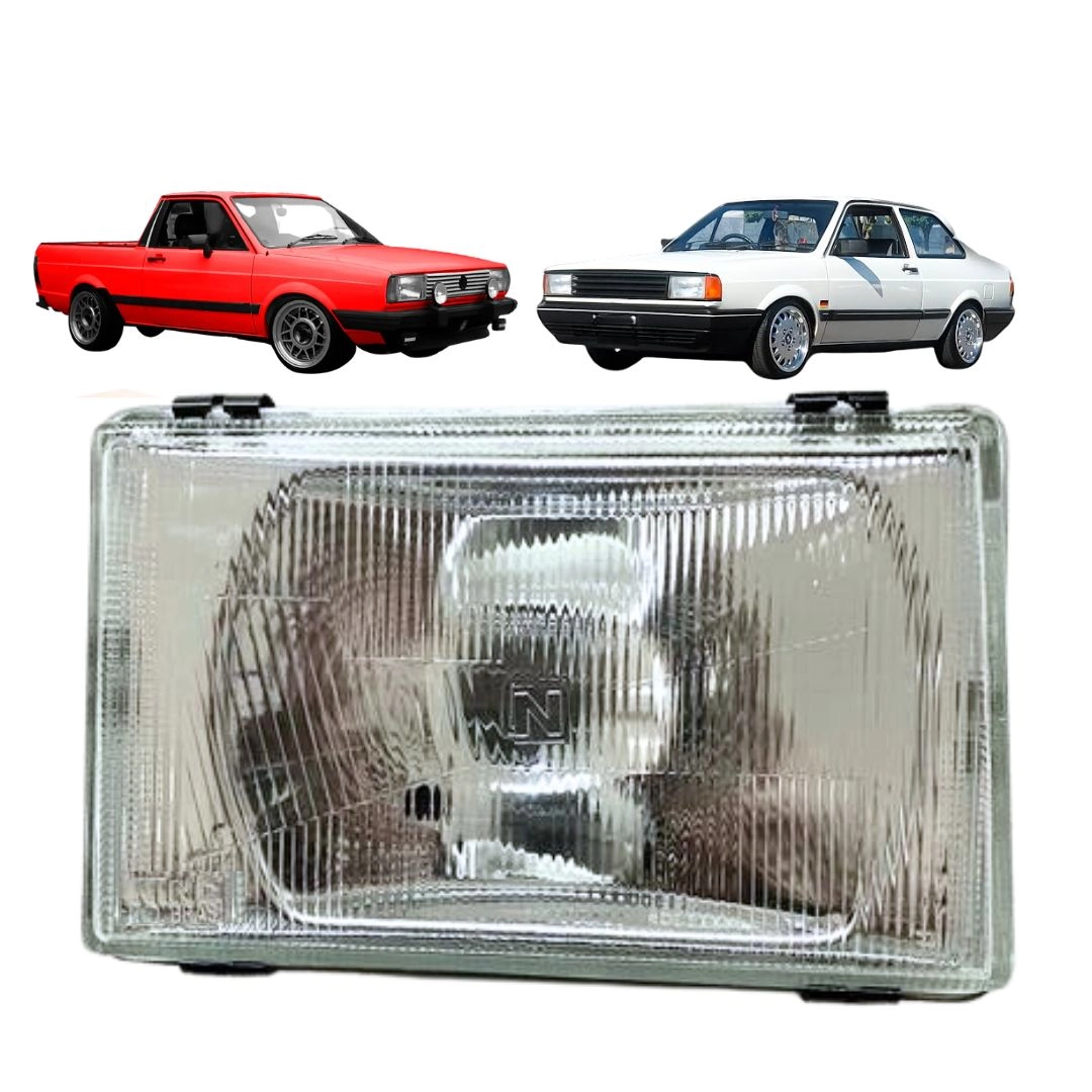 Farol Para Saveiro Voyage 1987 a 1990 Vidro Menor Curto LD