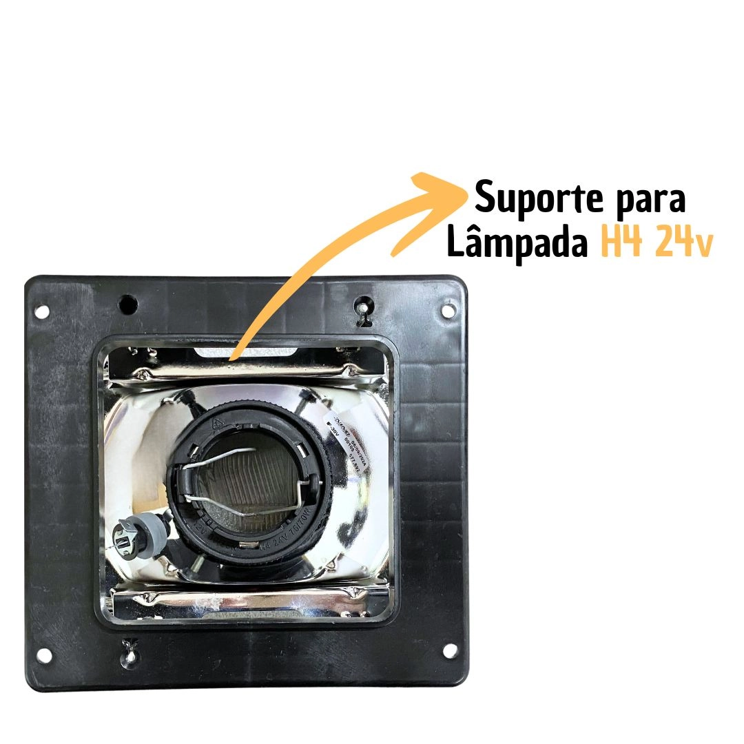 Kit 4 Farol ParaMb Mercedes Bicudo + Lâmpada 24v Nino