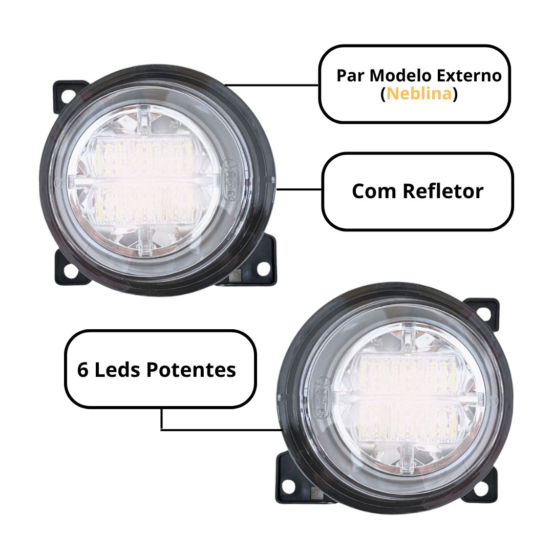 Par Farol Auxiliar Neblina Para Scania Serie 5 Full Led Farol Neblina Scania S5 Led Plug e Play Par Farol Auxiliar Neblina Para Scania Serie 5 Full Led Farol Neblina Scania S5 Led Plug e Play