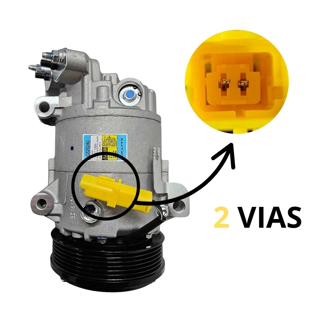 Compressor Ar Para Citroen AirCross 1.4 1.6 2009 a 2012 Citroen C3 1.4 1.6 2009 a 2012 Peugeot 207 2009 a 2012 Original 