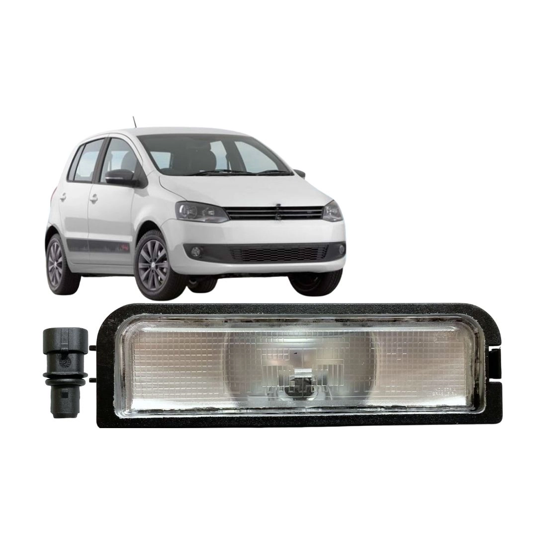Lanterna Luz Placa Para VW Fox 2010 a 2014 Com Soquete