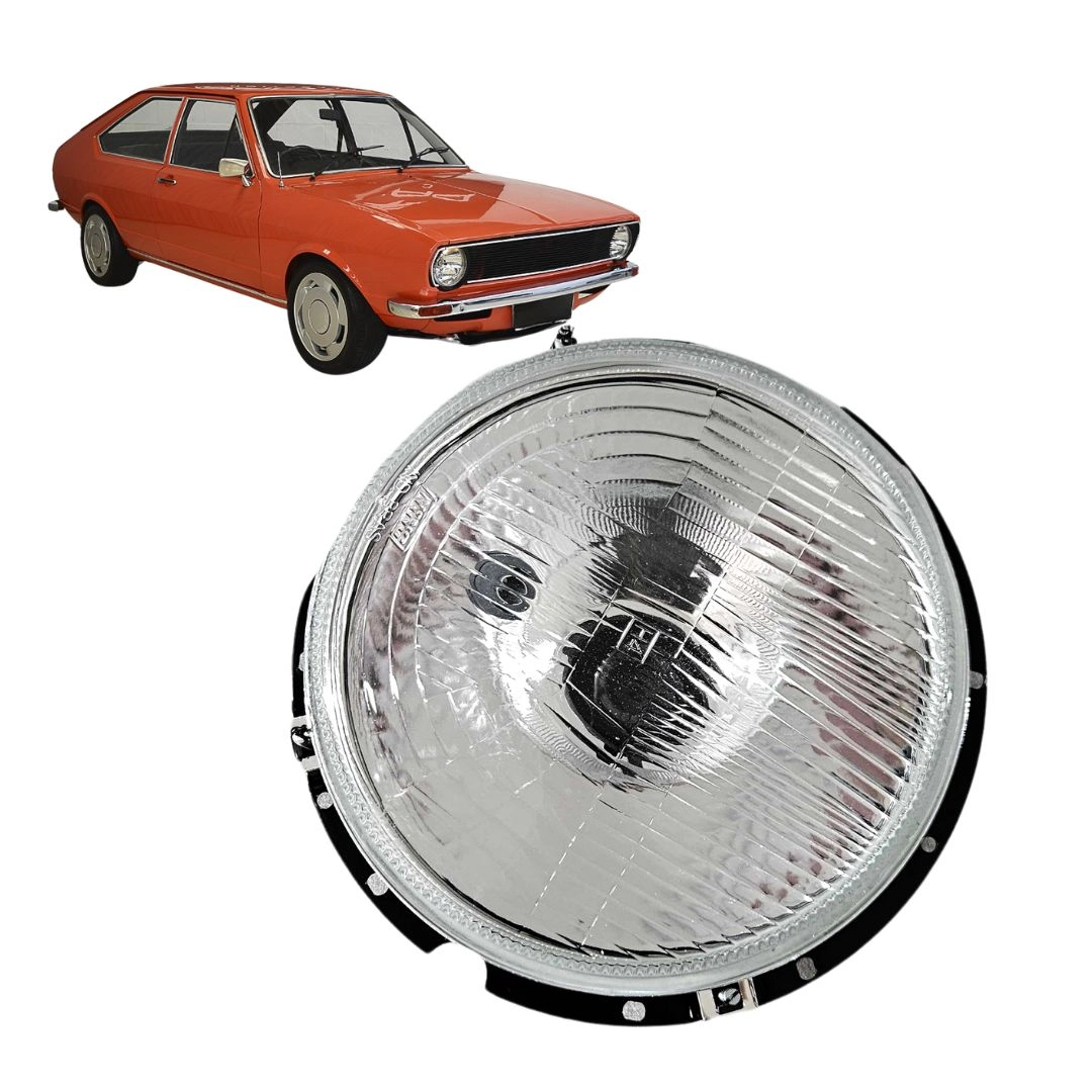 Farol Para Passat LS 1974 a 1976 Com Aro e Lente Vidro