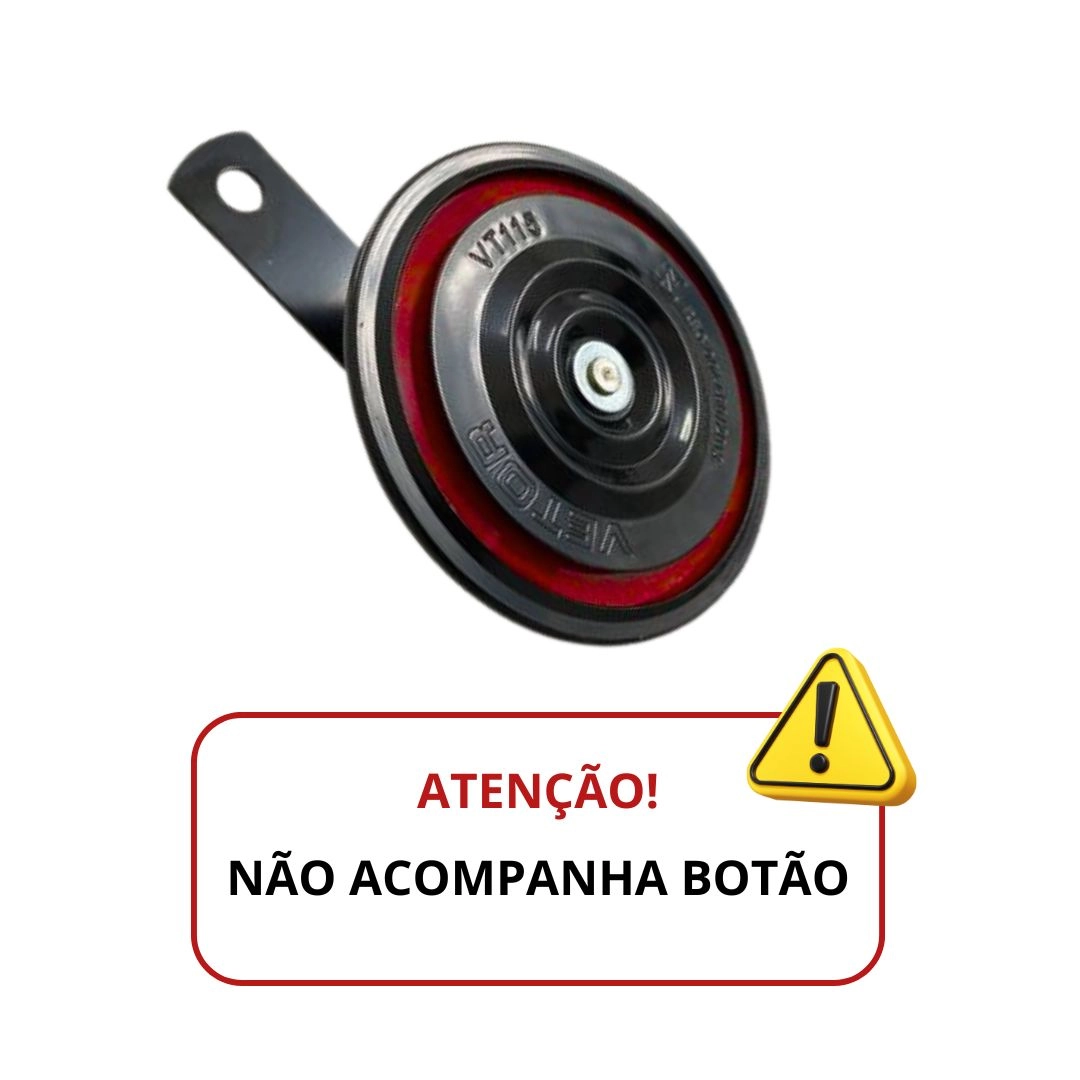 Buzina Bibi BI-BI Pequena Universal 92mm 12V Vetor Buzina Dupla Pequena Som Forte Buzina Bibi BI-BI Pequena Universal 92mm 12V Vetor Buzina Dupla Pequena Som Forte