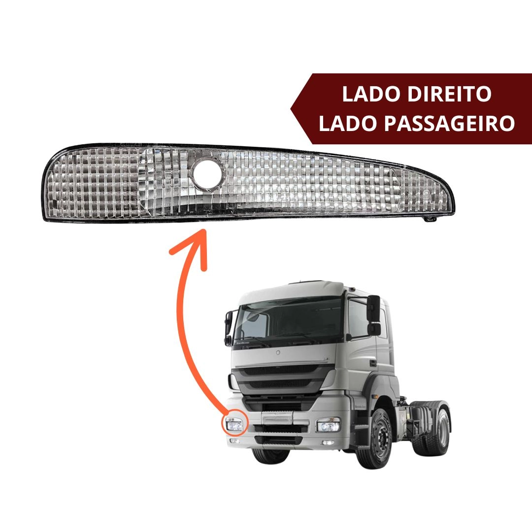 Par Lanterna Pisca Seta Dianteira Para MB Axor 2006 a 2022