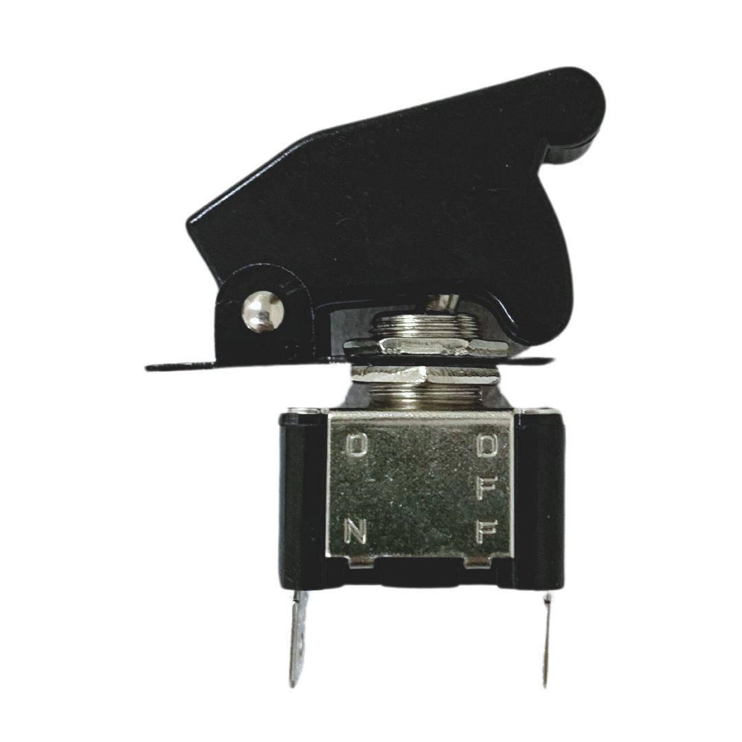 Chave Botão Liga Desliga 2 Posições Capa Preta Tipo Caça