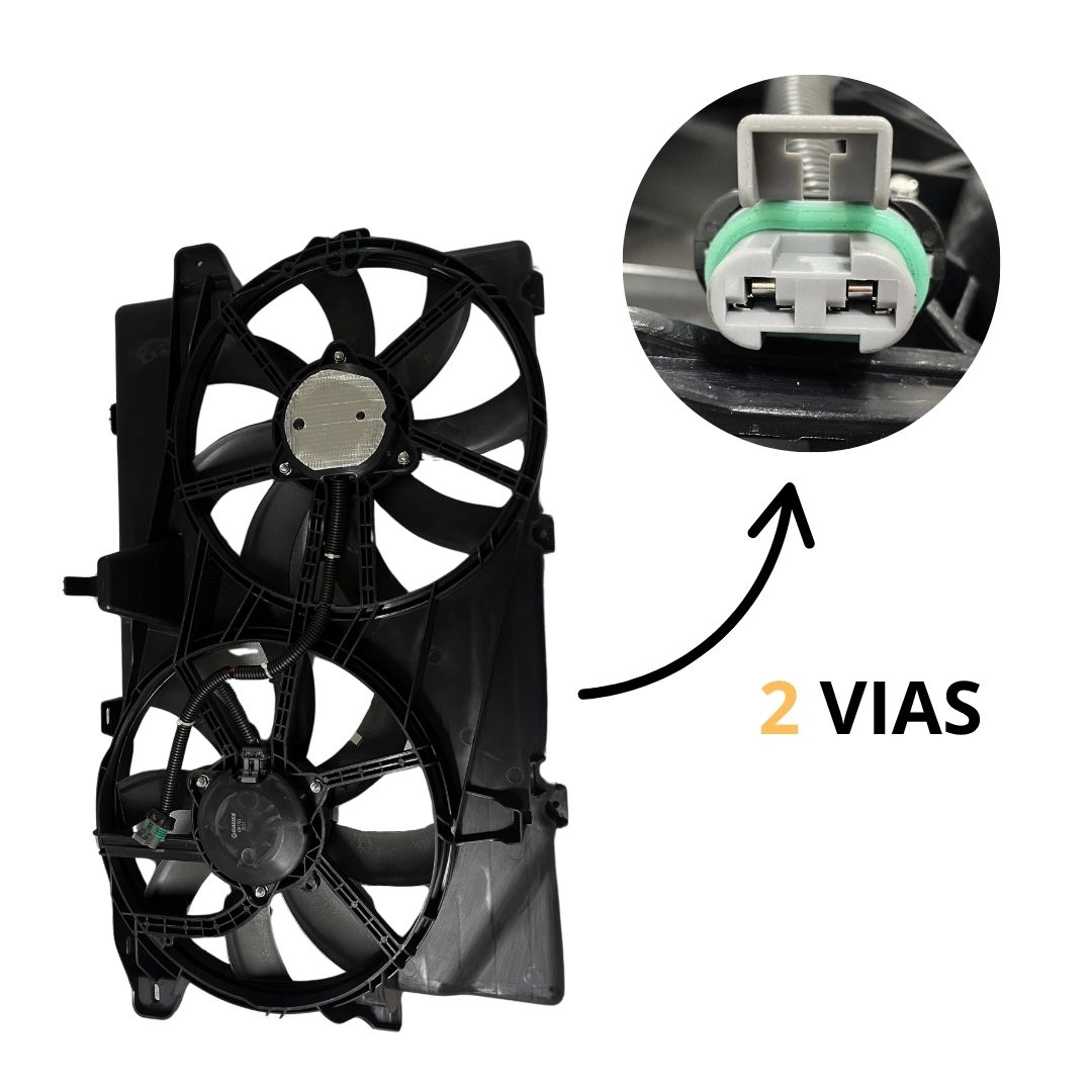 Ventoinha Dupla Radiador Defletor Para Edge 3.5 2008 a 2014 Ventoinha Dupla Radiador Defletor Para Edge 3.5 2008 a 2014