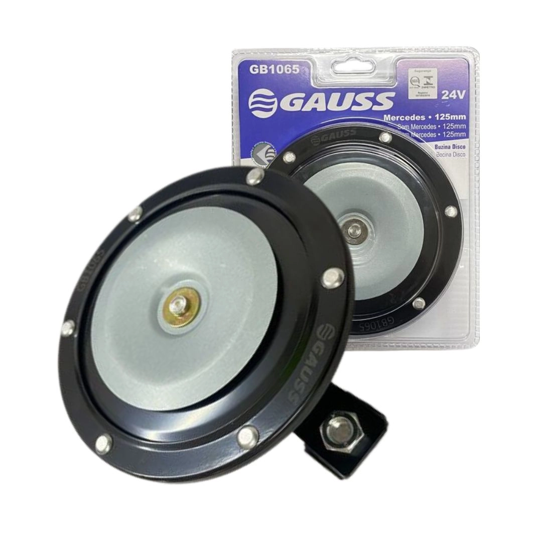 Buzina Disco 24V Som Para Caminhão MB Universal Gauss