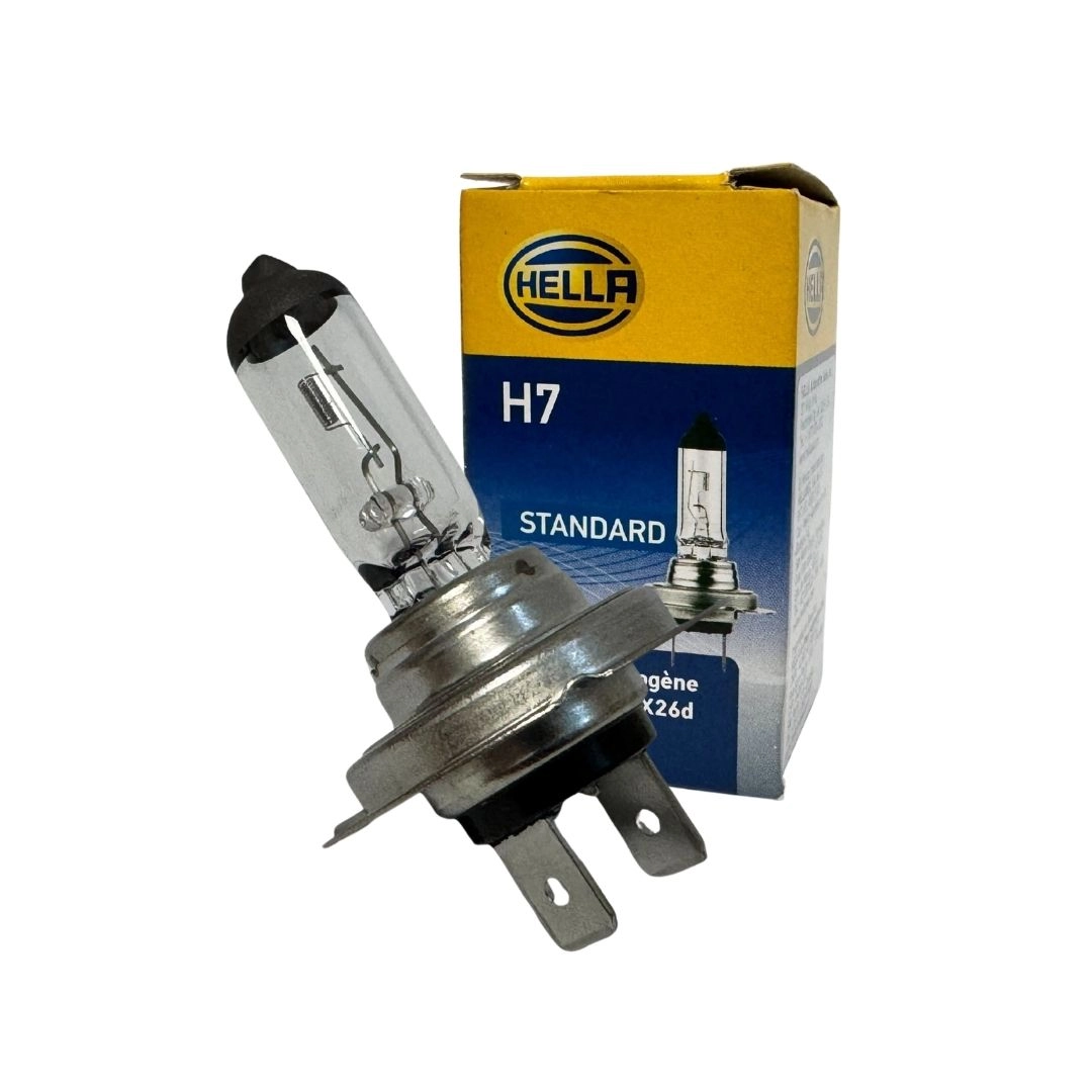 Lâmpada Automotiva H7 12v 55w Farol Alto ou Baixo Halógena Base PX26D Standard Hella HELH712V Lâmpada Automotiva H7 12v 55w Farol Alto ou Baixo Halógena Base PX26D Standard Hella HELH712V