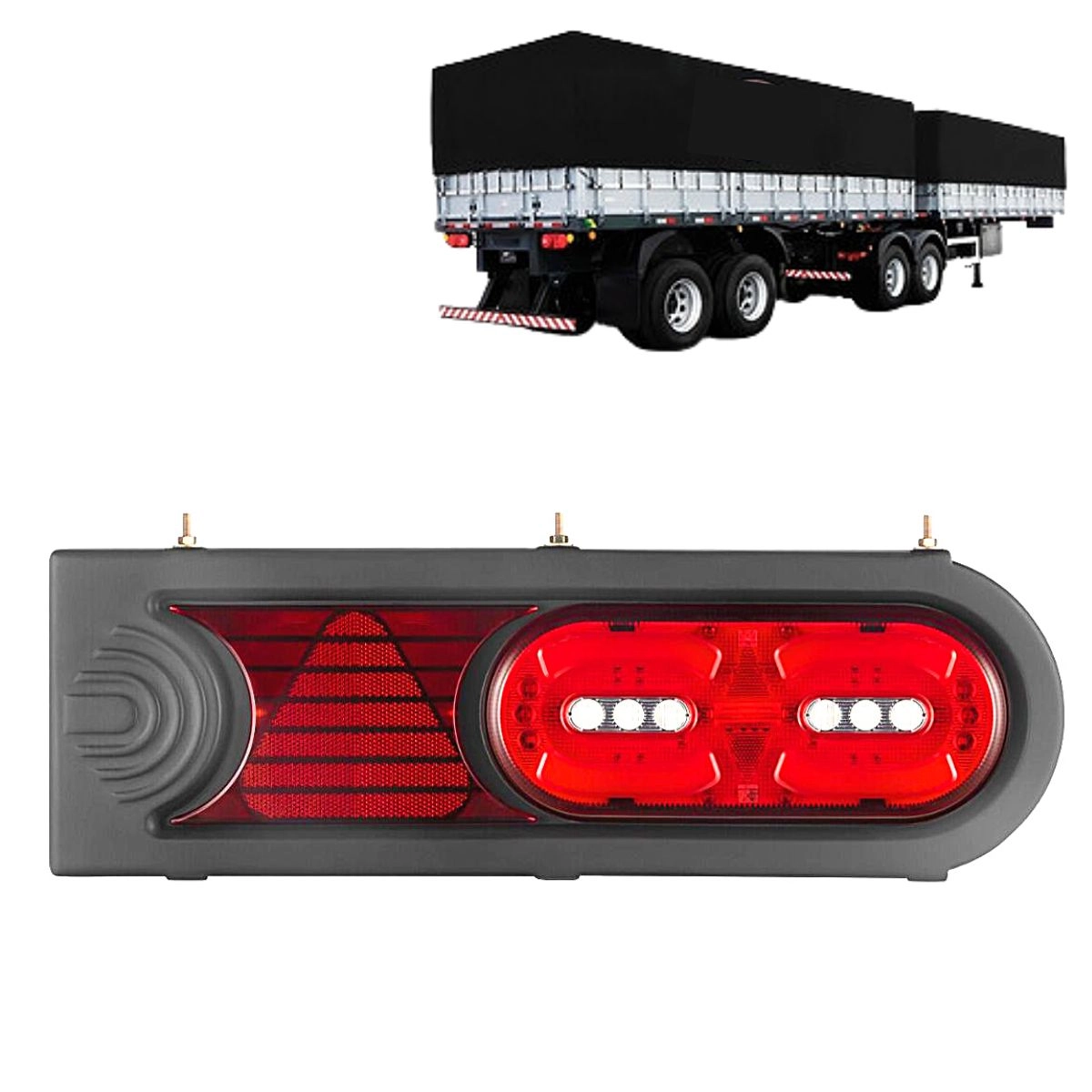 Lanterna Traseira Caminhão Carreta Randon Modulo 24V LED IVA Lanterna Traseira Caminhão Carreta Randon Modulo 24V LED IVA
