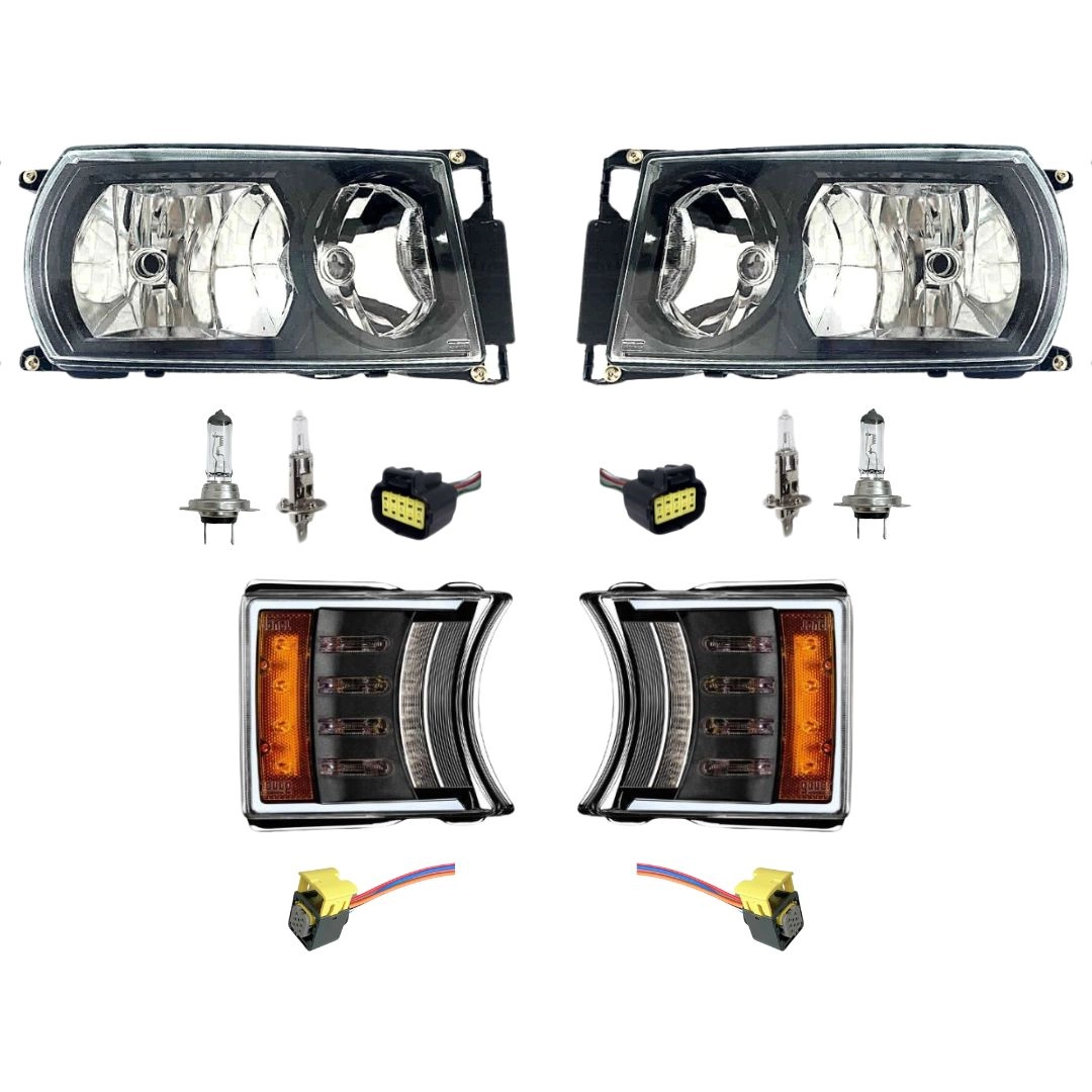 Kit Farol ParaScania Serie S4 S5 Mascara Negra Black Kit Farol ParaScania Serie S4 S5 Mascara Negra Black