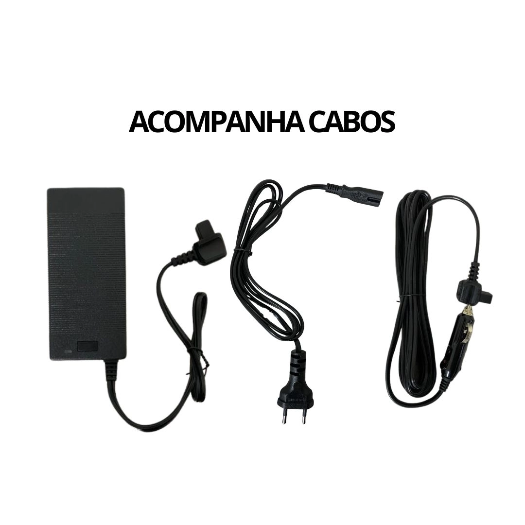 Geladeira Portátil 26 Litros 12/24v 110/220v Para Caminhão Carro Trailer Motor Home Micro-Ônibus Quadrivolt Maxfreeze Geladeira Portátil 26 Litros 12/24v 110/220v Para Caminhão Carro Trailer Motor Home Micro-Ônibus Quadrivolt Maxfreeze
