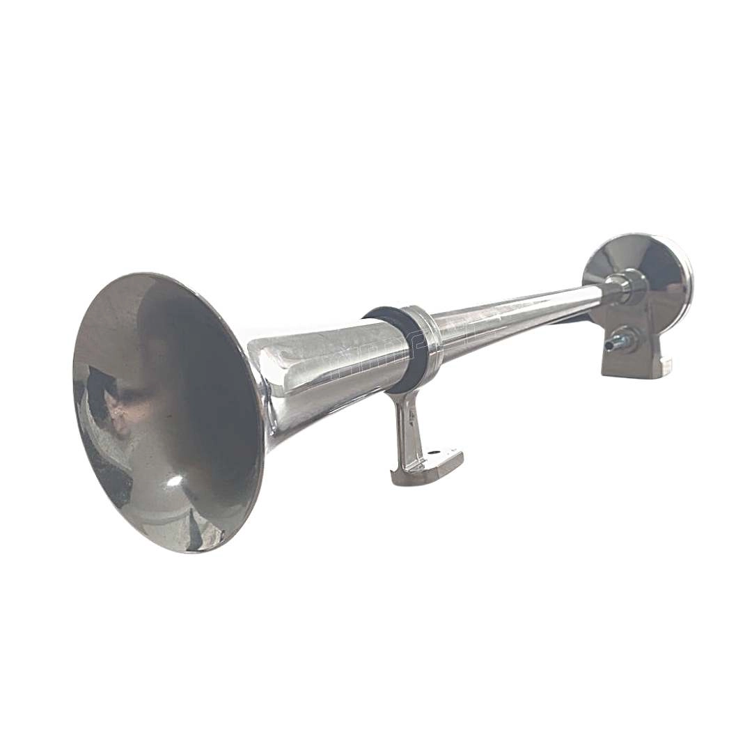 Buzina Caminhão Marítima Navio Cromada 45cm 12V C/Compressor Buzina Caminhão Marítima Navio Cromada 45cm 12V C/Compressor