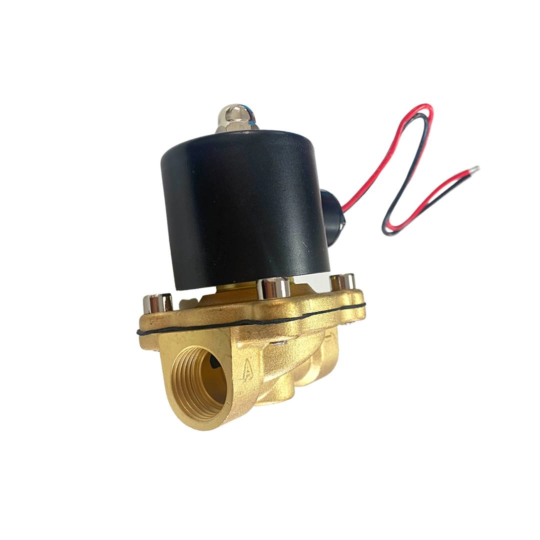 Válvula Solenoide Elétrica de Latão 1/2 Polegada Para Buzina Marítima e Suspensão a Ar Pressão Com Chicote Universal 12V