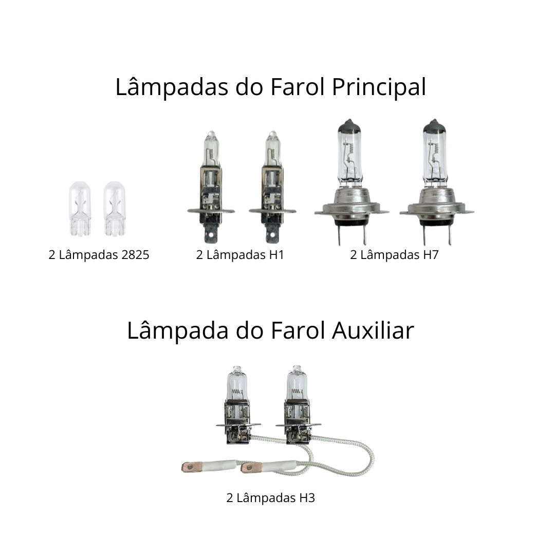 Kit Farol Principal Auxiliar Moldura Para MB Axor Kit Farol Principal Auxiliar Moldura Para MB Axor