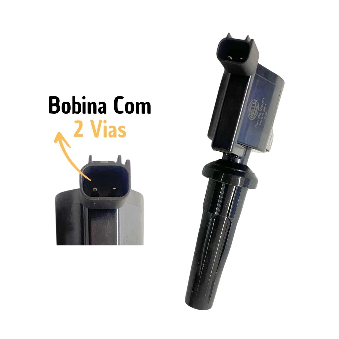 Bobina de Ignição Para Ford Fusion 2.0 2.5 Ranger 2.5 Hella Bobina de Ignição Para Ford Fusion 2.0 2.5 Ranger 2.5 Hella