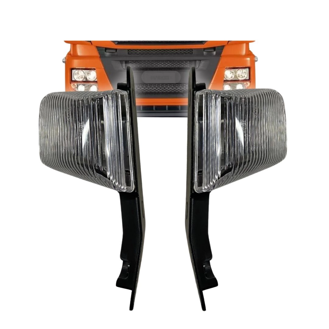 Par Lanterna Pisca Chifrinho Para Iveco Stralis Branca