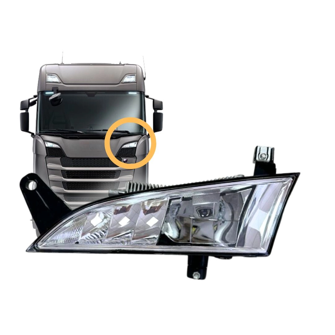 Farol Auxiliar Grade LED ParaScania S6 Ntg Esquerdo