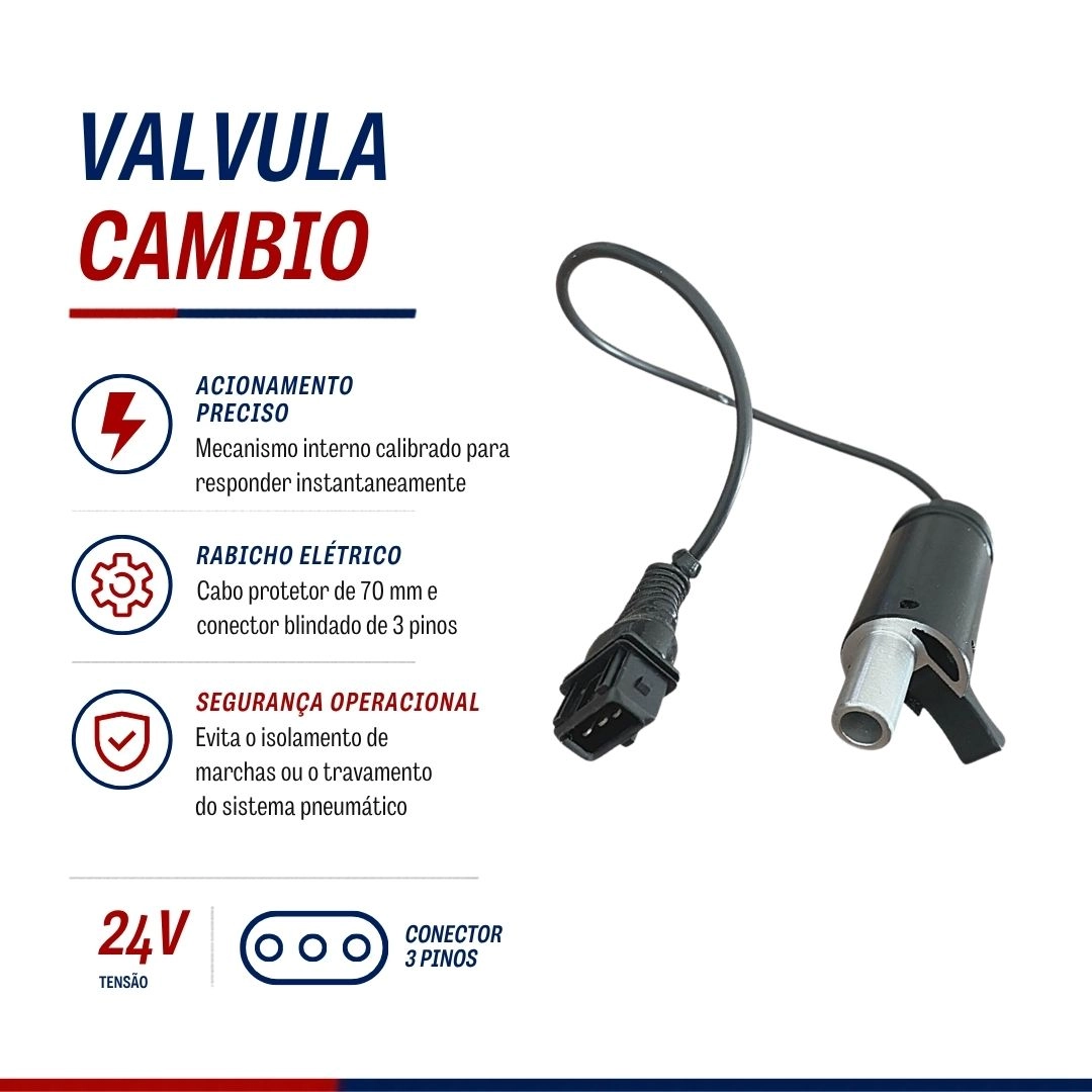 Válvula Manopla Cambio Para Mercedes Benz Actros Axor Atego Com Rabicho 9705400045 Válvula Manopla Cambio Para Mercedes Benz Actros Axor Atego Com Rabicho 9705400045