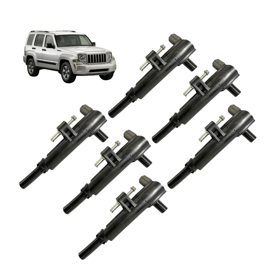 Kit 6 Bobina de Ignição Para Jeep Cherokee Sport 3.7 Hella Kit 6 Bobina de Ignição Para Jeep Cherokee Sport 3.7 Hella
