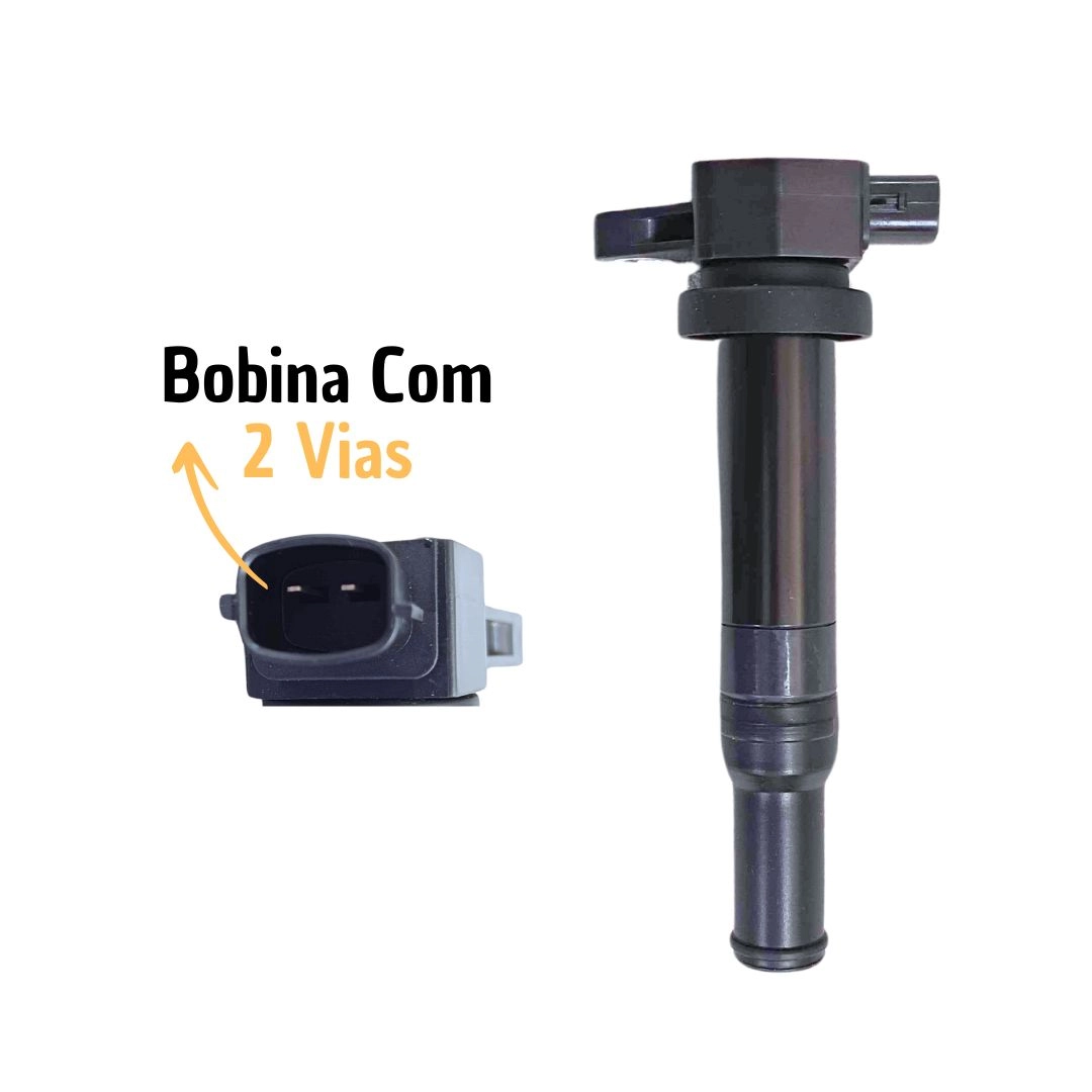 Kit 6 Bobina de Ignição Para Santa Fe 2.7 2002 a 2010 Hella Kit 6 Bobina de Ignição Para Santa Fe 2.7 2002 a 2010 Hella