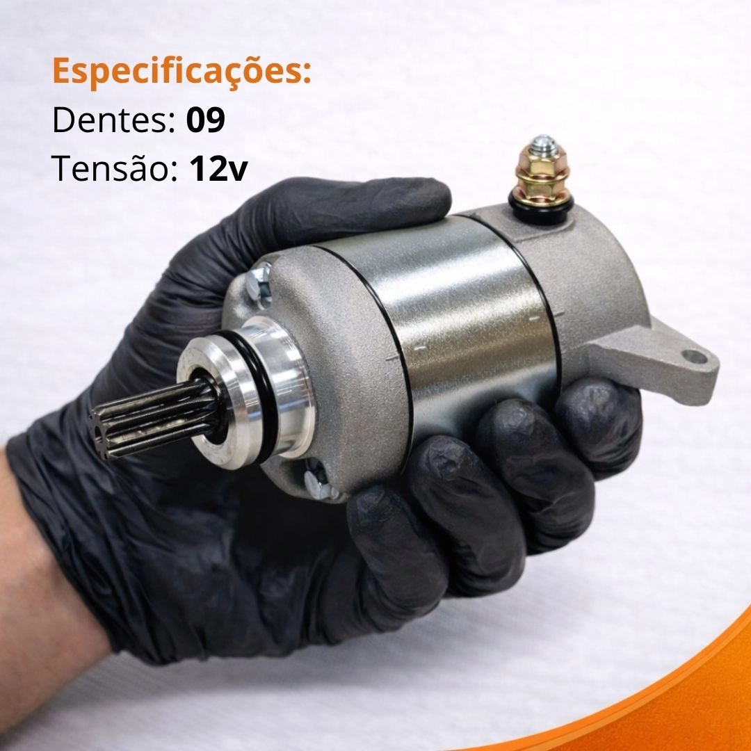 Motor de Partida Arranque  Para Fan 125 150 Bros 125 150 Titan 150 CG Cargo 125 150 Start 150 Shineray XY 150 Fire Magnetron