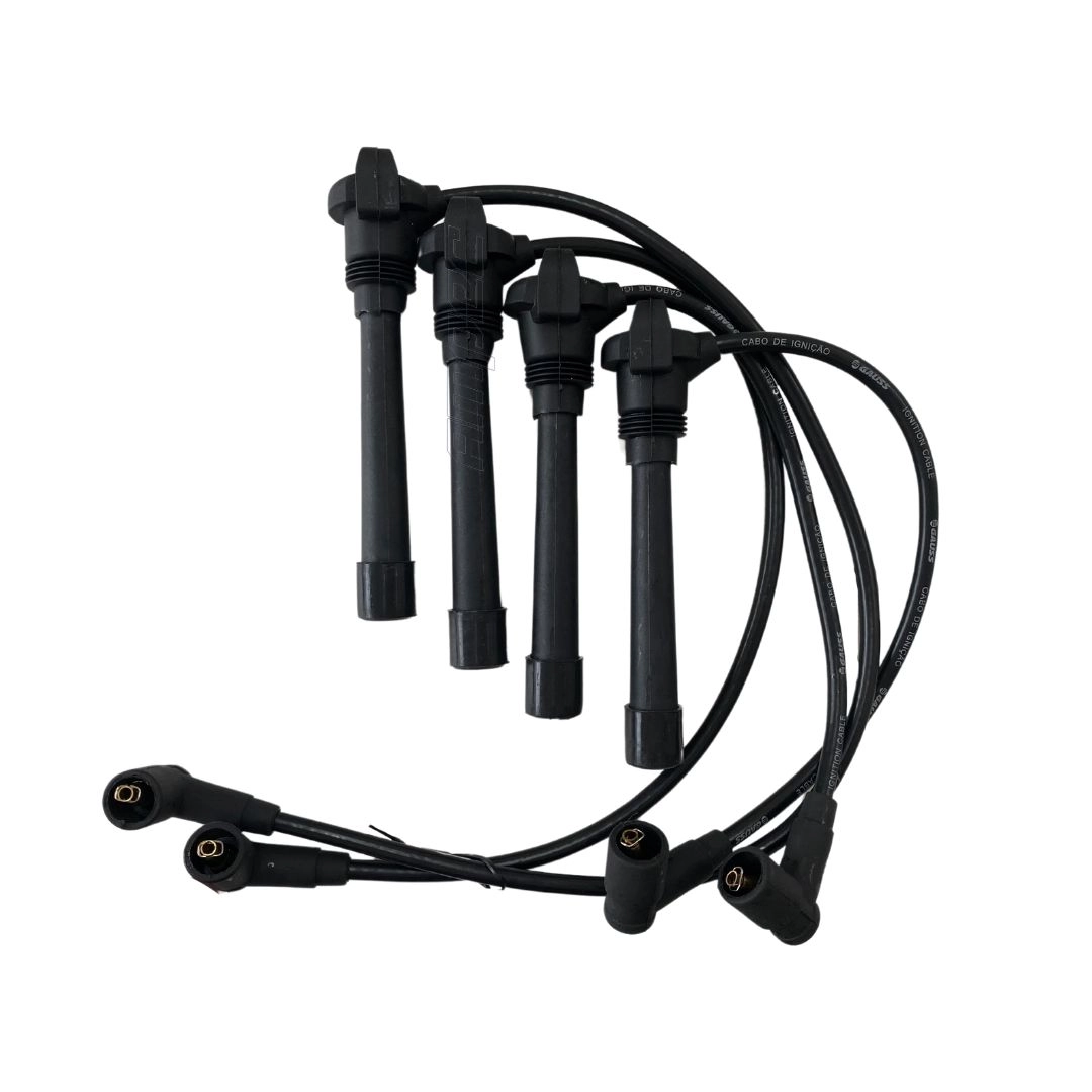 Kit Cabo Ignição e  Vela Fiat Palio Siena Doblo Gauss 