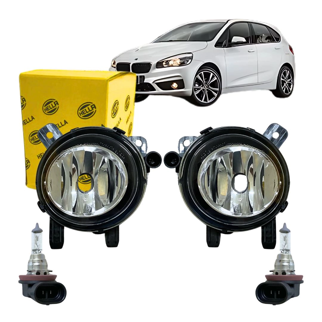 Par Farol Milha Para BMW 225i xDrive 2013 a 2019 Hella 