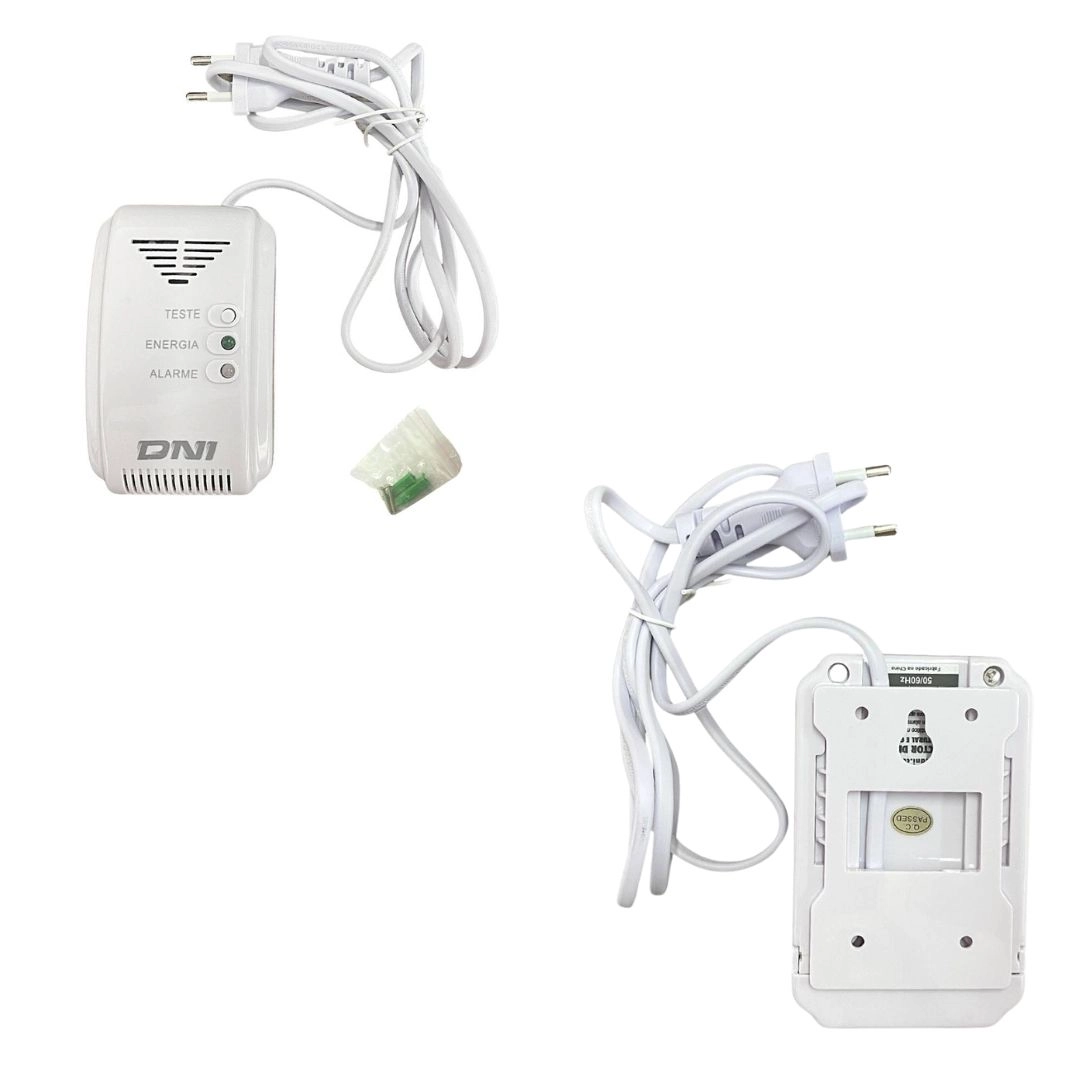 Detector de Vazamento de Gás Cozinha Casa Natural GLP Bivolt