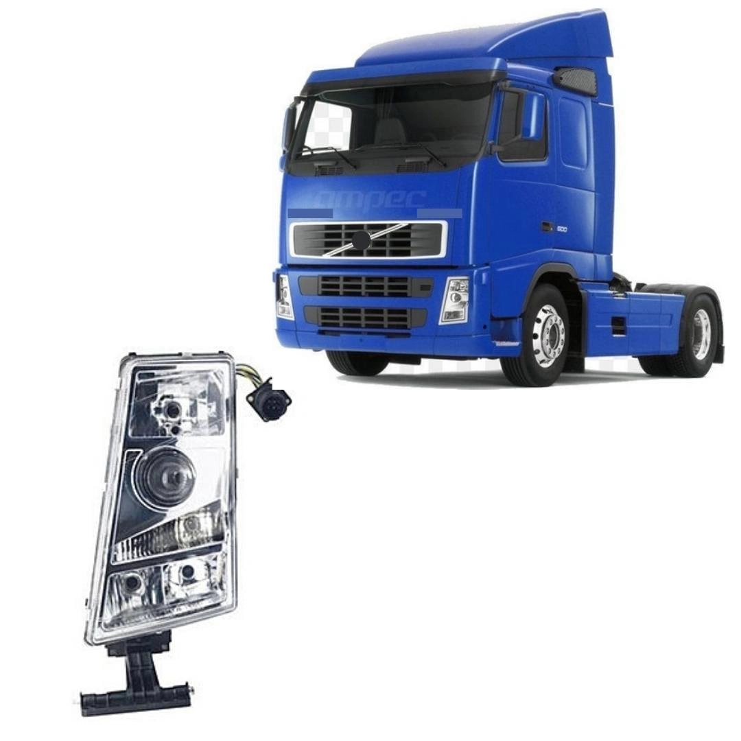 Farol Dianteiro Principal Para Caminhão Volvo Fh Fm Fm12 Fh12 Lado Esquerdo 20360898