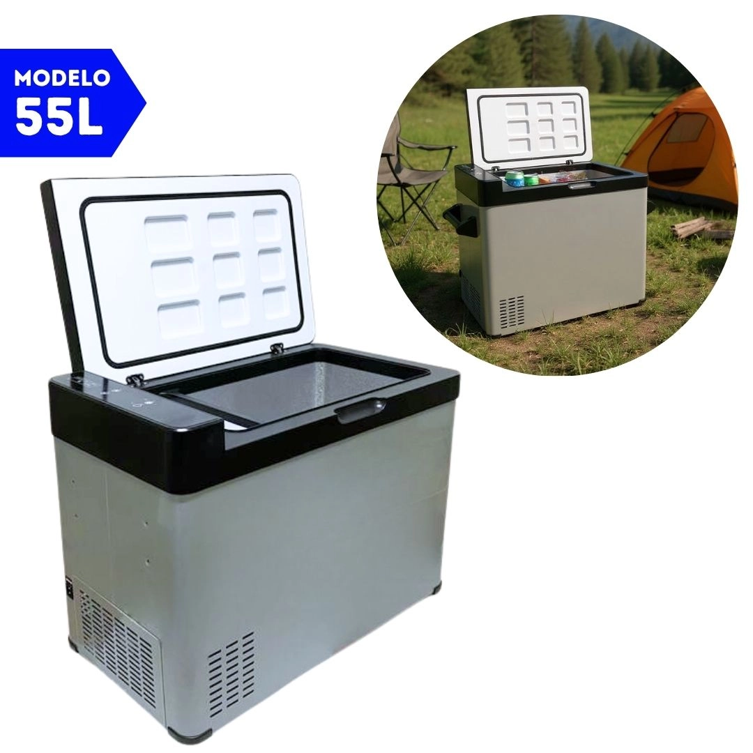 Geladeira 55 Litros 12V/24V 110v/220v Caminhão Ônibus Van