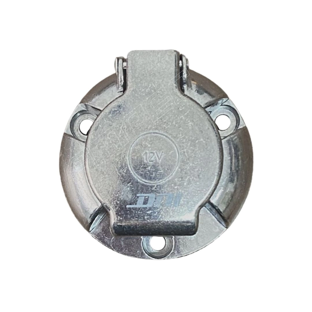 Tomada Elétrica Femea 6 Polos Alumínio Reboque Carretinha Tomada Elétrica Femea 6 Polos Alumínio Reboque Carretinha