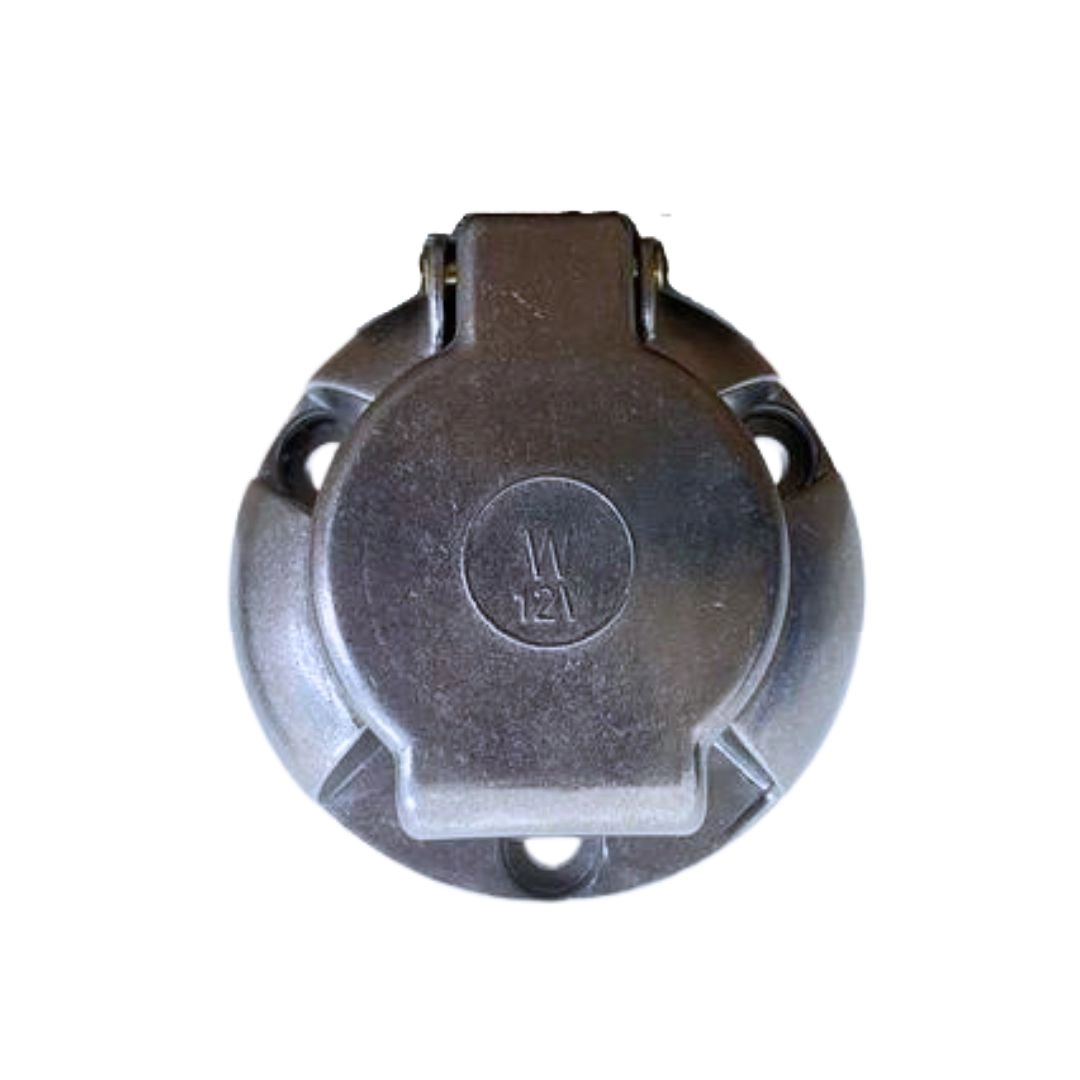 Tomada Plug Engate Carretinha Fêmea 6 Polos Metal Alumínio