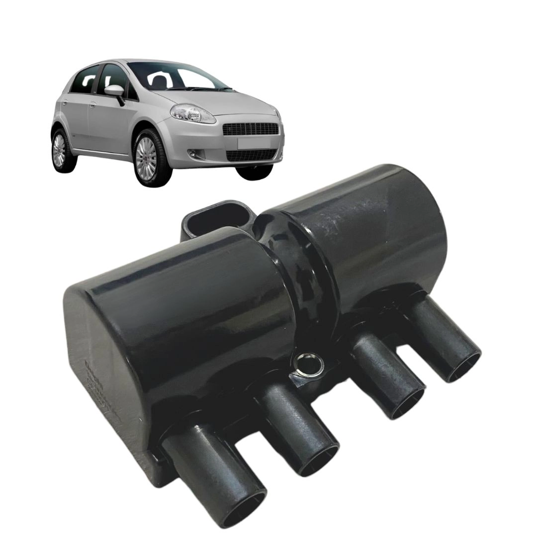 Bobina Ignição Para Punto 1.8 2007 a 2010 3 Pinos Delphi