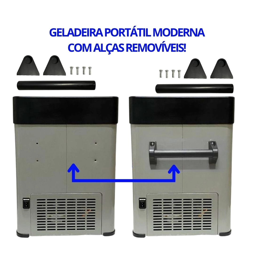 Geladeira 55 Litros 12V/24V 110v/220v Caminhão Ônibus Van