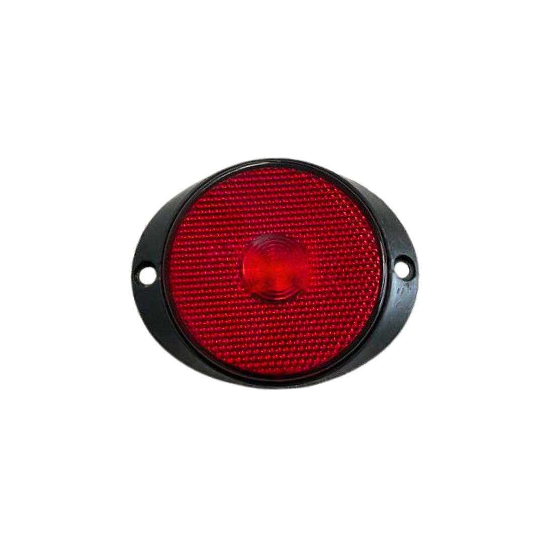 Lanterna Lateral Implemento P 65mm Com Suporte Frontal LED Vermelha Para Carreta Caminhão Trailer Reboque