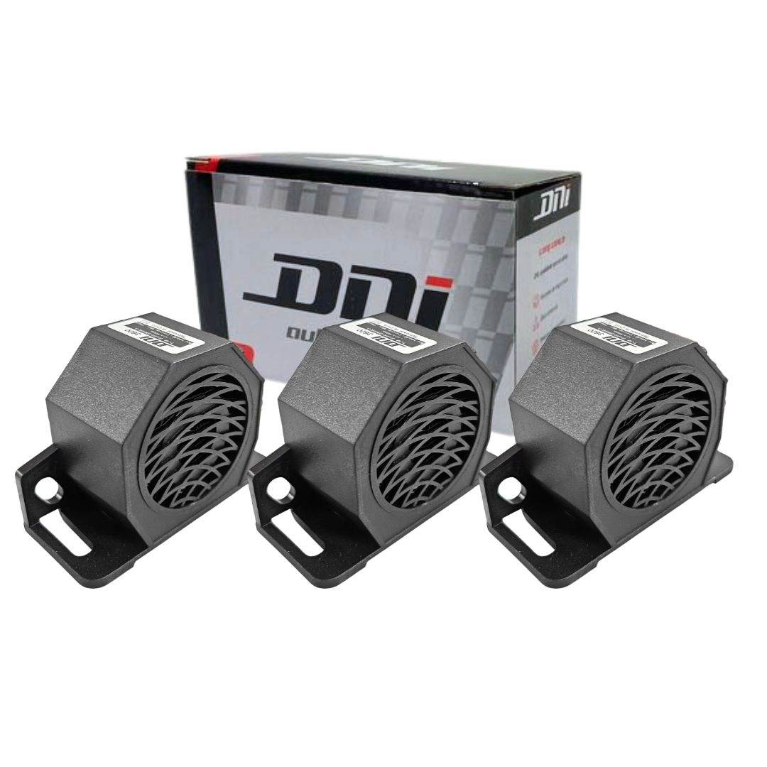 Kit 3 Sirenes Marcha Ré Direcional Universal Som Branco